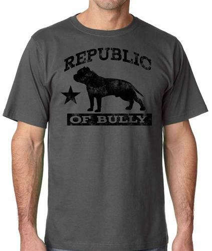 Republic of Bully Mens Pit Bull Bully Tshirt XXL