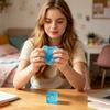 Snowflake Pattern Stress Relief Cube Toy Boxed Sensory Fidget for Hand Exercise and Relaxation for Home Office School Use
