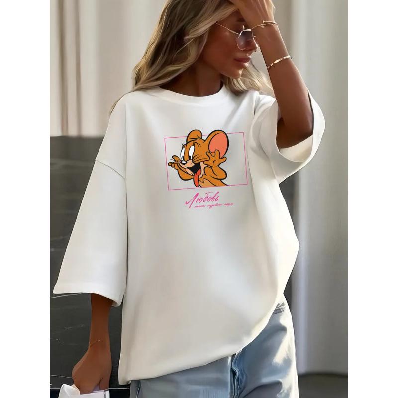 Pure Cotton American-Style Raglan Women s Short Sleeve Loose T-Shirt XXXL