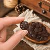 50Pcs Brown Wooden Sewing Buttons Snowflake Carved DIY Craft Buttons  For DIY Craft