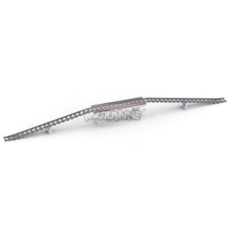 Marumine Rampa de Vía de Tren MOC Subida Sistema de Ferrocarril MOC Idea Puente Bloques de Construcción Ladrillos Maqueta a Escala Se Adapta Para 53401 Bloques de Construcción Navideños