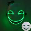 Maschere Facciali LED Sorridenti Luminose per Feste Rave Costume di Halloween Cosplay Maschere Luminose Horror Oggetti di Scena per Case Infestate