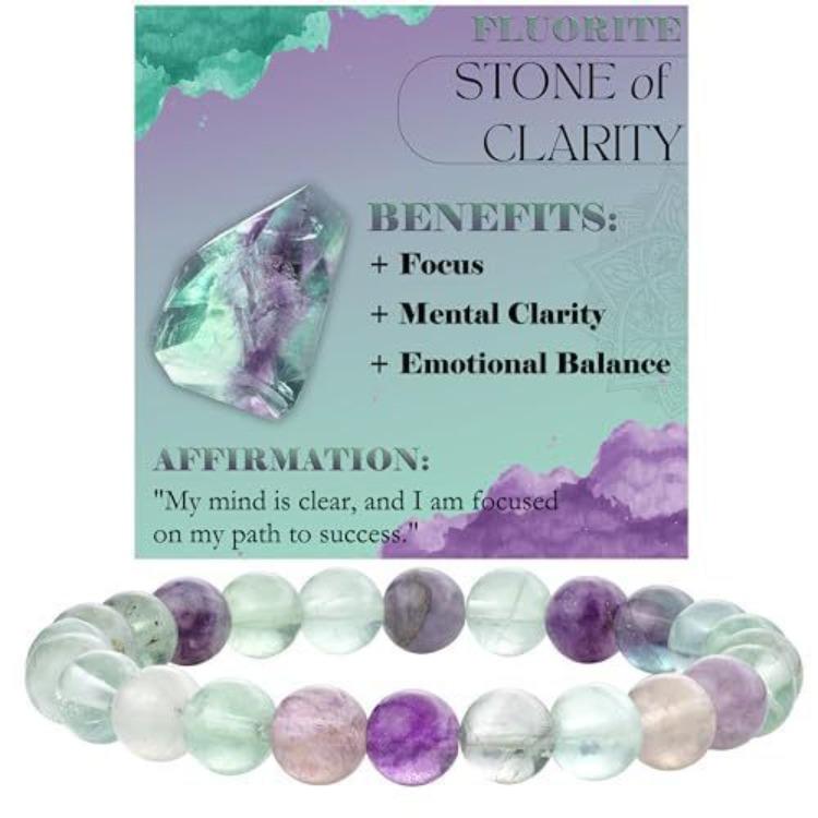 Regali Festivi Bracciale con Perle di Apatite Blu Pietra Naturale Gioielli alla Moda Rilassanti Per Uomo e Donna Accessorio Semplice Versatile per l'Uso Quotidiano