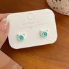 Creativity Cartoon Funny Little Monsters Ear Stud Earrings for Women Retro Fashion Personality Opal Evil Eye Y2K Jewelry Gift