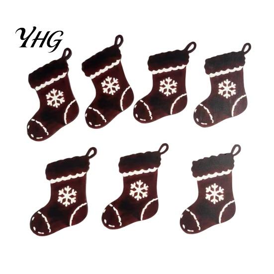 Layered Wooden Christmas Landscape 7Pcs Silhouette Lights with Warm Backlight, LED Reindeer 3D for Home Santa Sleigh Wall Decoration, Seasonal