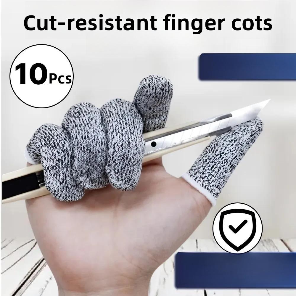 

Защитные напальчники от порезов, защитные рукава для пальцев, многоразовые напальчники, защита труда при резьбе по дереву 10-pcs