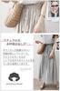 Sleeping Sheep Tassel Ribbon French Sleeve Loose Fit Long Dress Simple Natural Style Size 4.XXL 2.Navy
