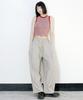 Deumakeu Side One-Pleat Stripe Real Wide Pants Beige (Spring/Summer Ver.)