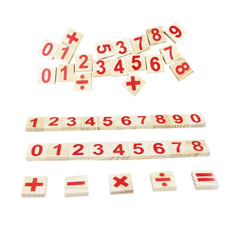DIY Montessori Toys Math Number Wooden Blocks Counting Sticks Early Learning Educational Games Toys Gifts For Children Kids
