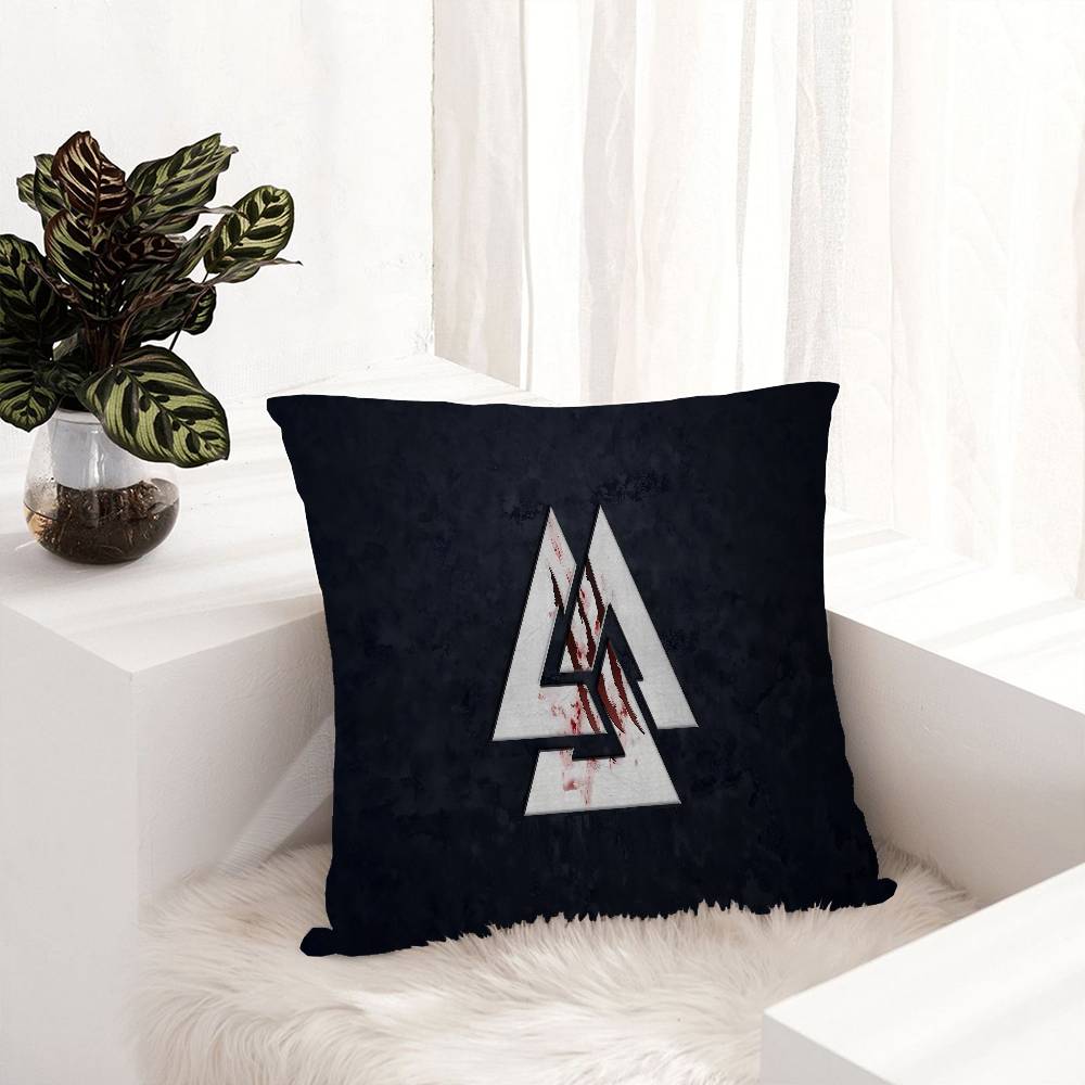 V-Valhalla V-Valknut Pillow Cover Design cushion Cover decor Holiday Decorati