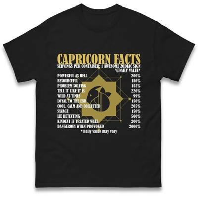 Zodiac Steinbock Horoskop Geburtstag Fakten T-Shirt