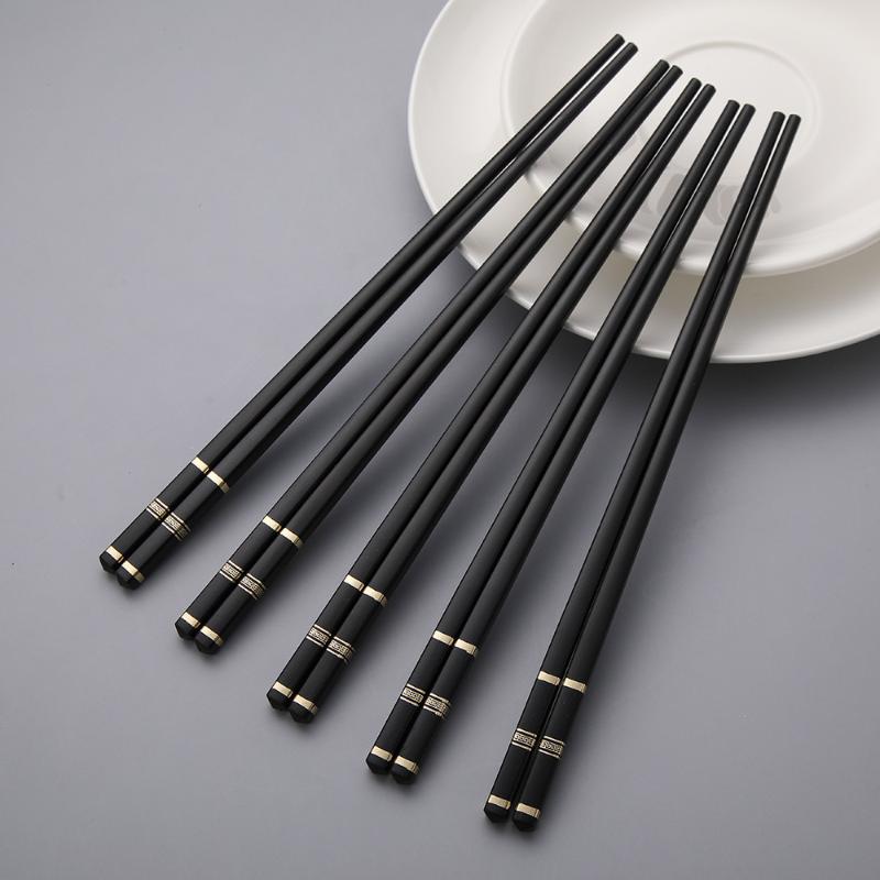 10 Pairs Chinese Chopsticks High Temperature Resistant And Simple Reusable Chop Sticks Kitchen Tableware Tool Accessories