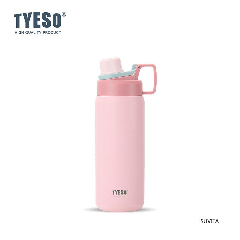 Bouteille d'eau thermos en acier inoxydable Tyeso Sport Isotherme Anti-fuite Portable Gourde Fitness pour Voyage en Plein Air Gourdes sous Vide