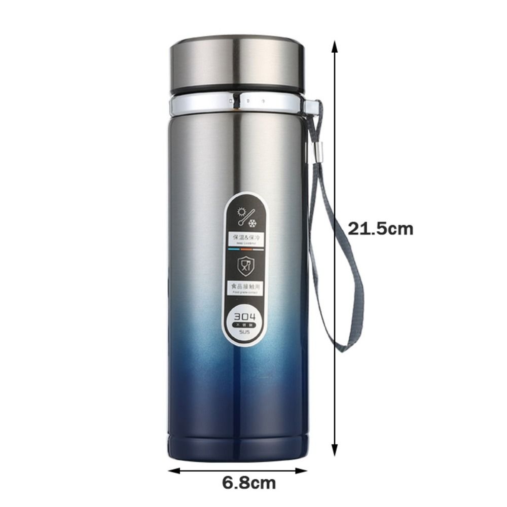 Nowa Izolowana Butelka na Wodę 500ml z Wyświetlaczem Temperatury LED Szczelny Kubek do Picia Przenośny ze Stali Nierdzewnej Biurowe Kubki na Herbatę