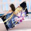 Magical Girl Anime S-Sailor M-Moon Big Microfiber Beach Towels Quick Dry Towel Sand Beach Towels Pool Towel for Travel Swim