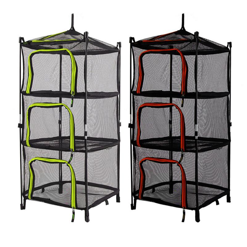 3-layer Drying Net Portable Folding Drying Net For Outdoor Dry Goods Vegetable Fruit Herbs Clothing Drying Rack Save Space