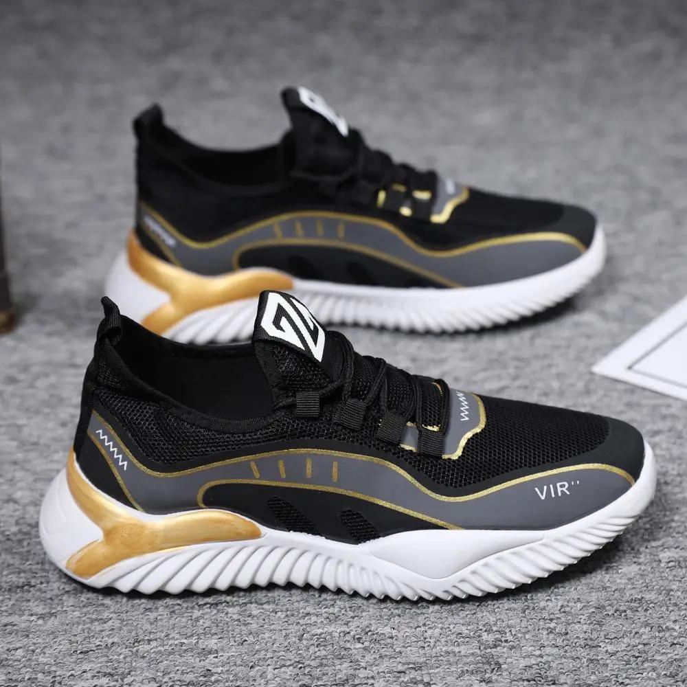 2025 Summer Popular Web Red Knit Men's Shoes Breathable Sports Casual Climbing Cool Anti-slip Wear-resistant Men's Shoes