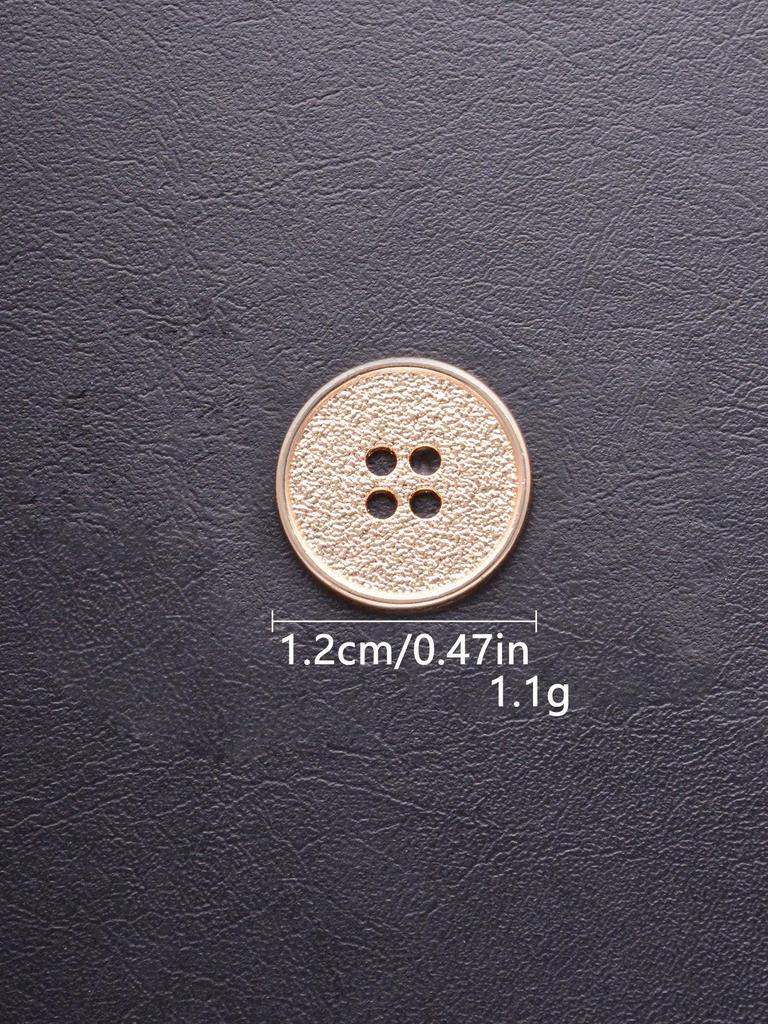 Four-Hole Zinc Alloy Hand-Sewn Metal Button - High-End, Exquisite & Versatile