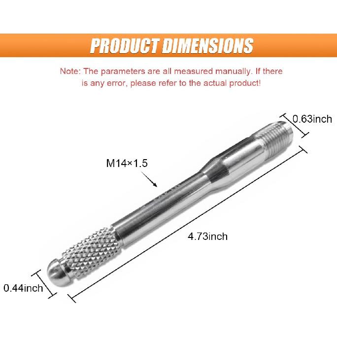 M14x1.5 Car Wheel Alignment Pin, Car Wheel Changing Alignment Tool, Wheel Bolt Guide Pin, Wheel Hanger Balancing and Guide Tool, Wheel Alignment Kit