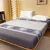 1 Simple Modern Geometry Printed Matte Fitted Sheet, Bedroom Printed Bed Cover, Bedding (Excluding Pillowcases)