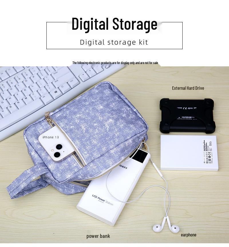 Stilvolle Damen Kleine Wasserdichte Oxford Reise-Toilettenartikel- und Kosmetik-Aufbewahrungstasche