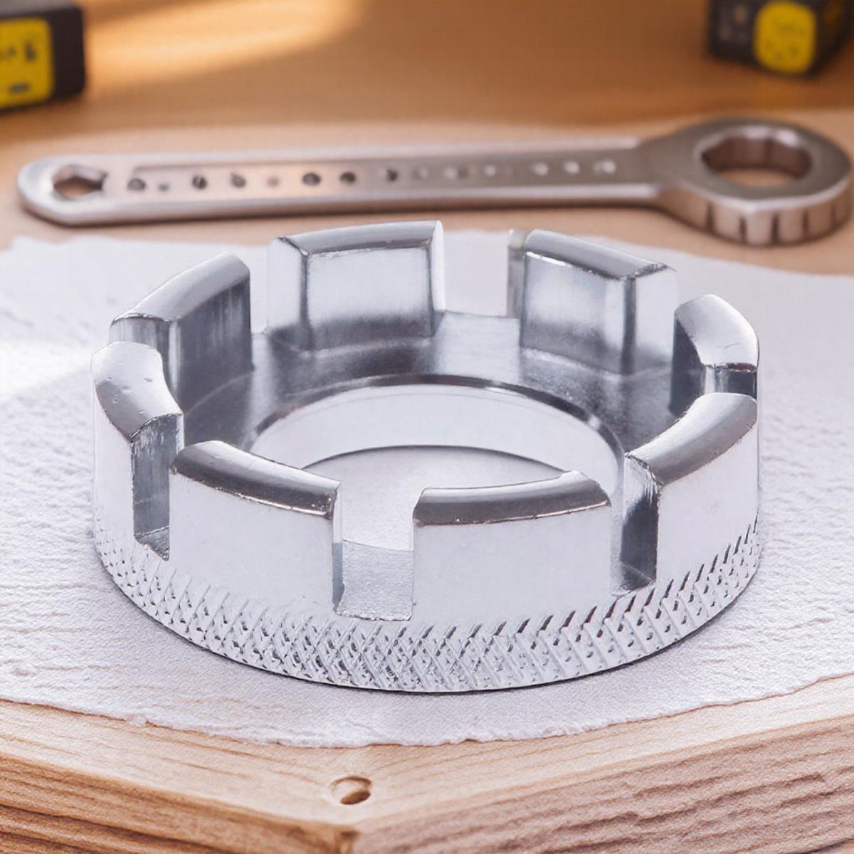 

8 Way Spoke Wrench Bicycle Rim Repair Tool Threaded Joint Key for Bike Maintenance Cycling Repair Tools Essential Accessories серебряный