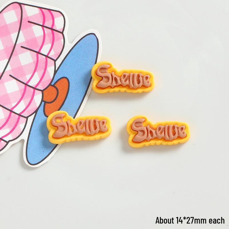 Big Eyes Cheese Resin Toy - Handmade DIY Accessories: Fridge Magnet, Shoe Buckle, Hair Accessory
