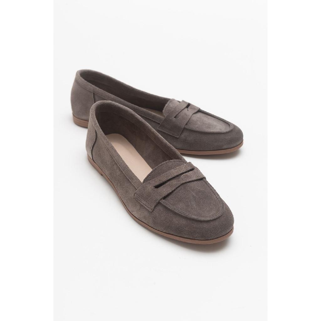 F02 Clay Suede Women's Ballerinas