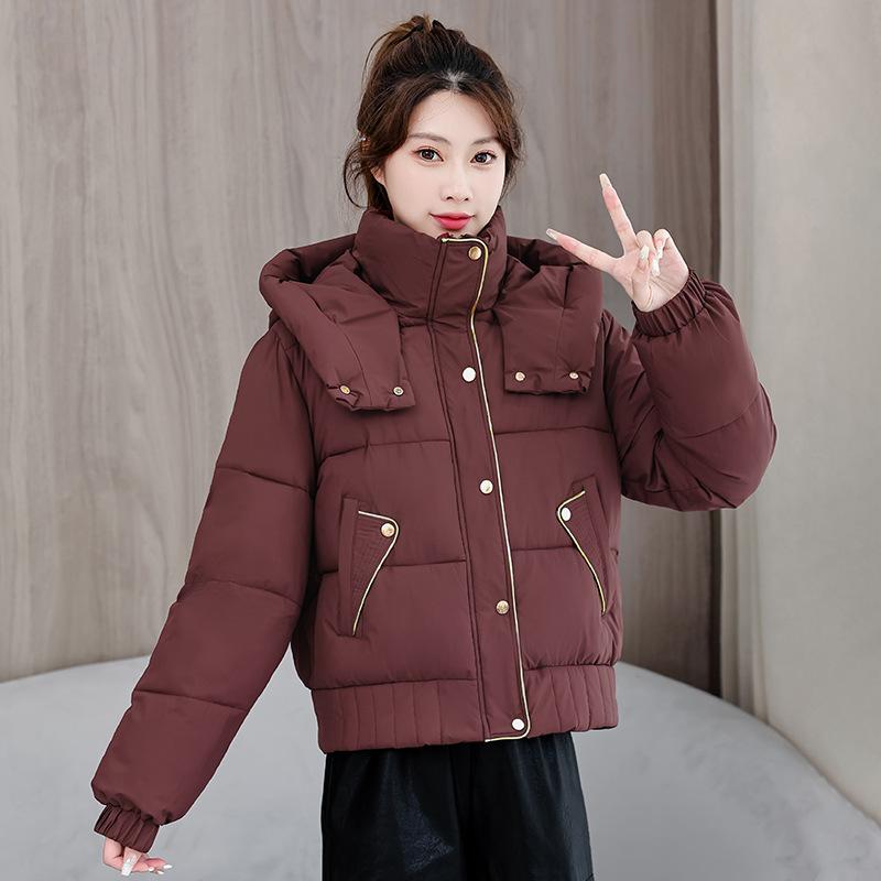 Women’s Short Hooded Windproof Thicken Warm Winter Jacket