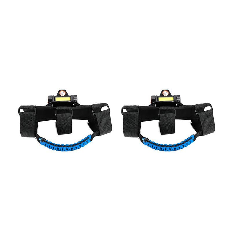 Auto-Regenschirmseil, Dachgriff mit Licht, für Jeep Wrangler JL/Gladiator JT JK 2007–2023, 2 Stück