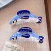 Pinza per Capelli a Forma di Pesce Sardina in Acetato Imitazione Pinza Squalo Animali Marini Pinze Geometriche per Capelli Afferrare Carine Accessori per Capelli da Donna