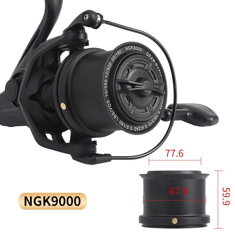 

NGK 10000 Цельнометаллическая безынерционная катушка для дальнего заброса для плавной морской и якорной рыбалки