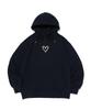 Scribble Heart Point Hoodie (Navy)