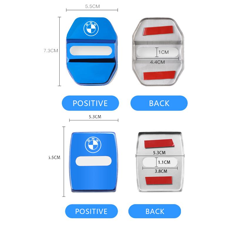 For BMW M X1 X3 For BMW X1 X2 X3 X5 X4 X6 X7 G30 G20 G32 G11 G12 F40 F30 F20 F10 F34 F07 F44 Sticker 4Pcs 3D Car Door Lock Cover Accessories
