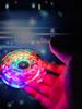 Hand Cranked Gyroscope Crystal Illuminated Led Light Fidget Spinner Night Light Edc Stress Reducing Toy Power Gyroscope