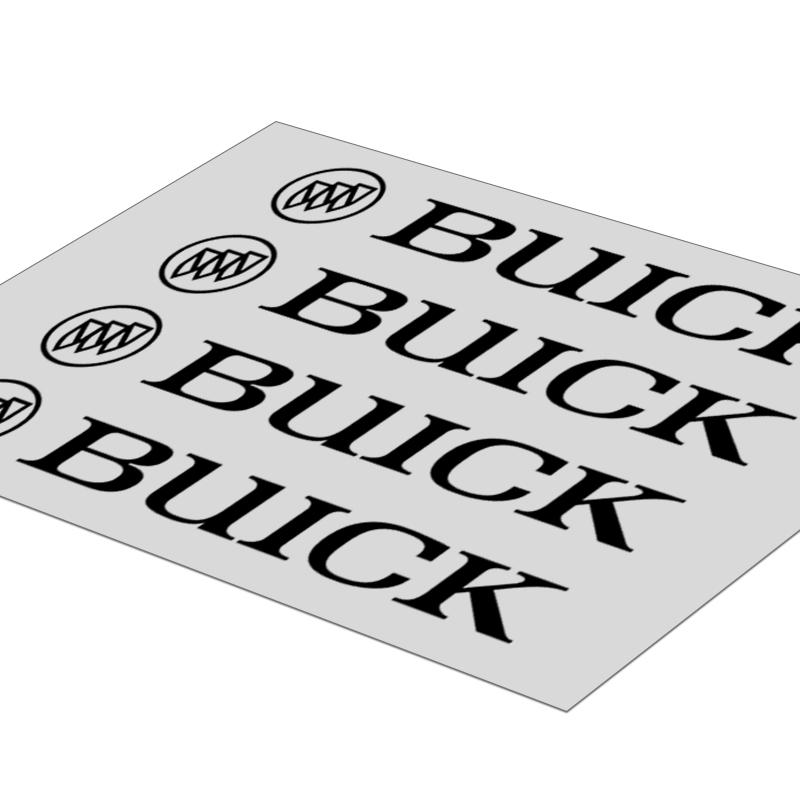 4Pcs Car Door Handle Stickers Tire Rear View Mirror Decals For Buick Verano Velite Lesabre Riviera Avenir GL6 GL8 Envision Excelle