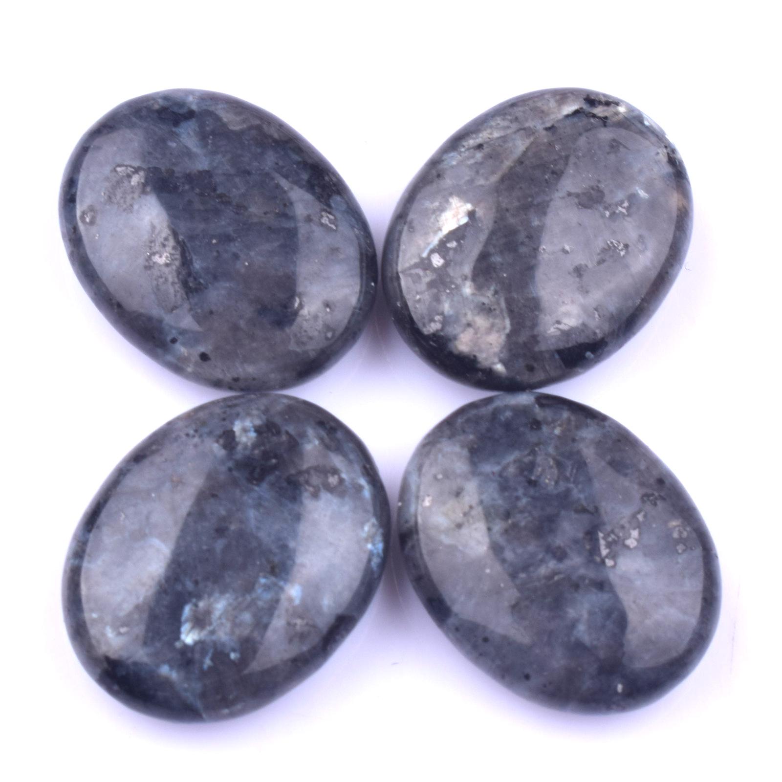 

Натуральный кристаллический тальковый камень 20 мм, овальный массажный камень – набор из шести штук