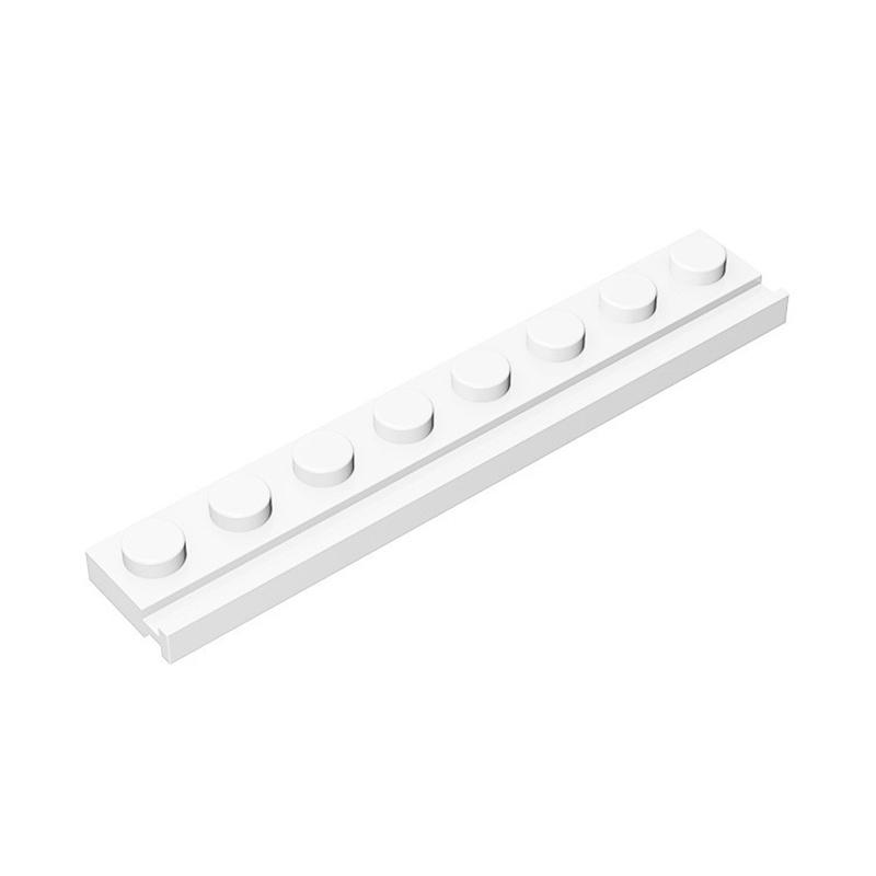 

50g/28PCS 4510 1x8 Plate with groove Building Blocks Moc Accessories Creativity with Brick Toys Children Gift Box 50g--28PCS білий