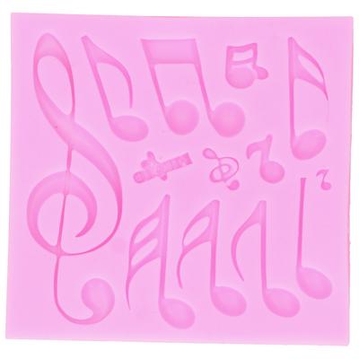 Molde de Silicona DIY de 13 Cavidades Nota Musical para Pastel, Chocolate, Jabón, Aromaterapia para Arcilla Ultraligera