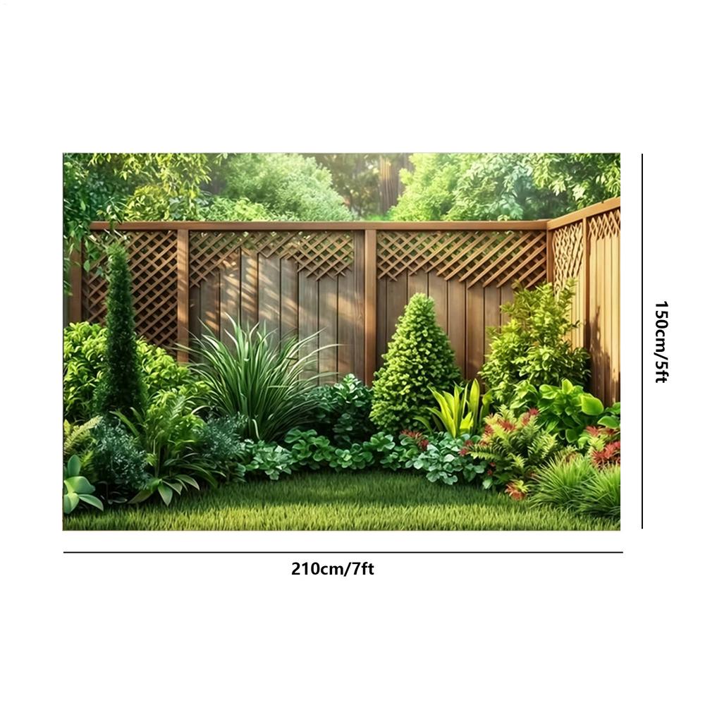 210x150cm Greenery Backdrop Outdoor Garden Photography Backdrop for Homeowners Gardeners Home Backyard Office Wedding Birthday