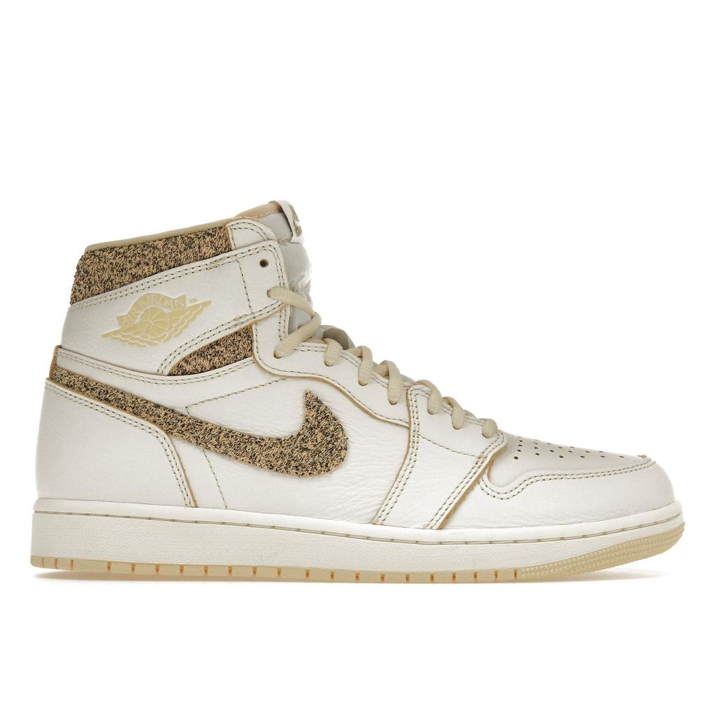 Air Jordan 1 Retro High OG Craft Vibrations of Naija Men Sneakers White Sail Pale-Vanilla FD8631-100