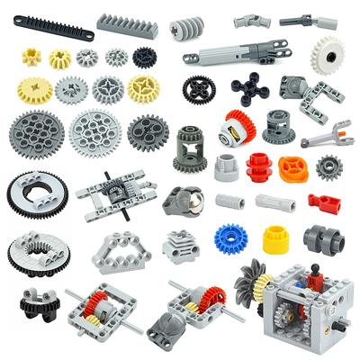 Klocki Techniczne DIY Części Zębatki Ślimakowe Kompatybilne z Modelami MOC Pociągu Samochodu Dźwigu Klasyczne Akcesoria dla Dzieci