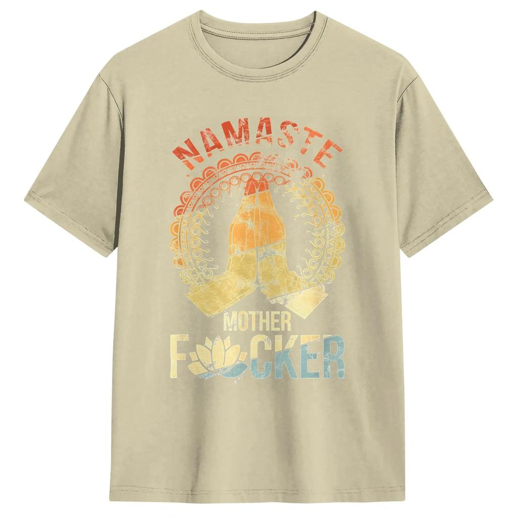 Namaste Mother TShirt Summer Pure Cotton TShirts For Unisex Novelty Print Tee Shirt ShortSleeve Funny Top Tees