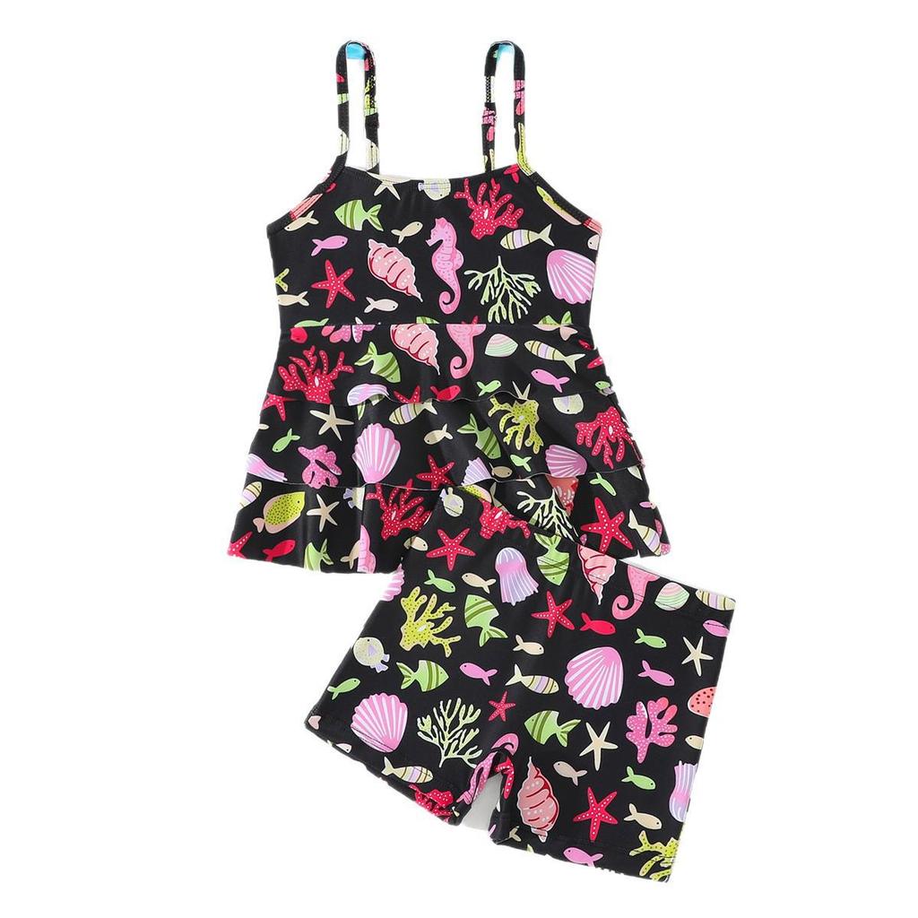 2026 Cross New Toddler Girls' Two-Piece Swimsuit Bikini