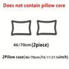 Summer Cooling Pillowcase Solid Color Ice Bean Bean Pillowcase Cool Feeling Air Conditioning Cover Washable (No Pillow) 48x74cm