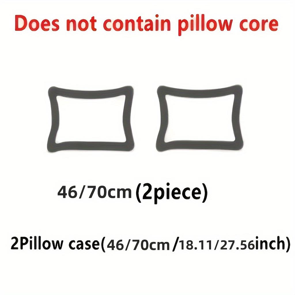 Summer Cooling Pillowcase Solid Color Ice Bean Bean Pillowcase Cool Feeling Air Conditioning Cover Washable (No Pillow) 48x74cm