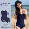 2024 Japanese College Style Two-Piece Women’s Swimsuit: Trendy, Belly-Covering, Sweet, Conservative One-Piece Hot Spring Wear