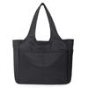 EINEY 10-Pocket Nylon Tote Bag for Women, A4 Size, Simple, Lightweight, Stylish, Large Capacity, Mom Bag
