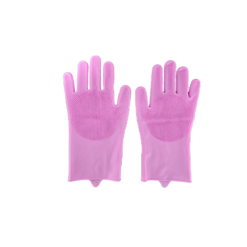 Pet Bath Gloves Pet Grooming and Cleaning Bathing and Shampooing Scratch Resistant and Bite Resistant Rubber Glove Pet Supplies