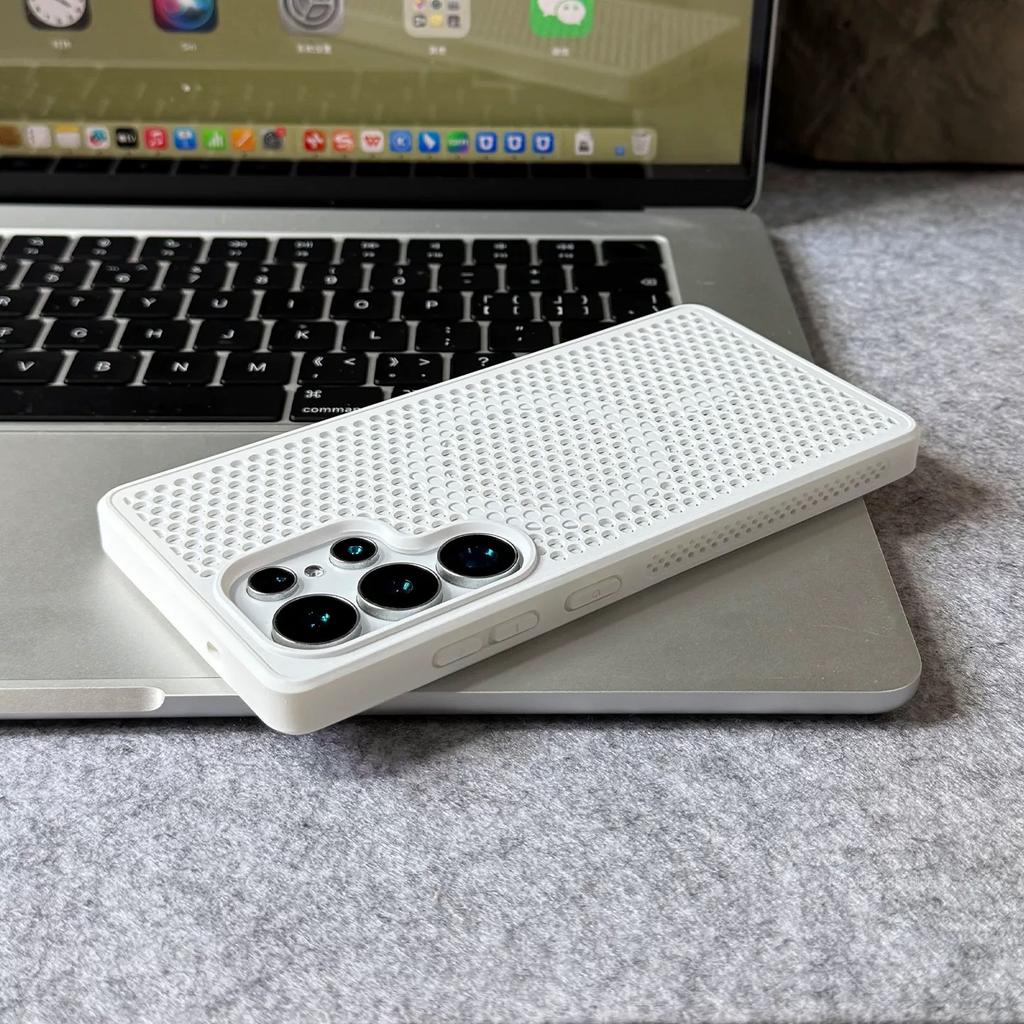 Heat Dissipation For Magsafe Magnetic Charging Case For Samsung S26 S25 S24 S23 FE S22 Ultra Plus Cooling Breathable Hard Cover
